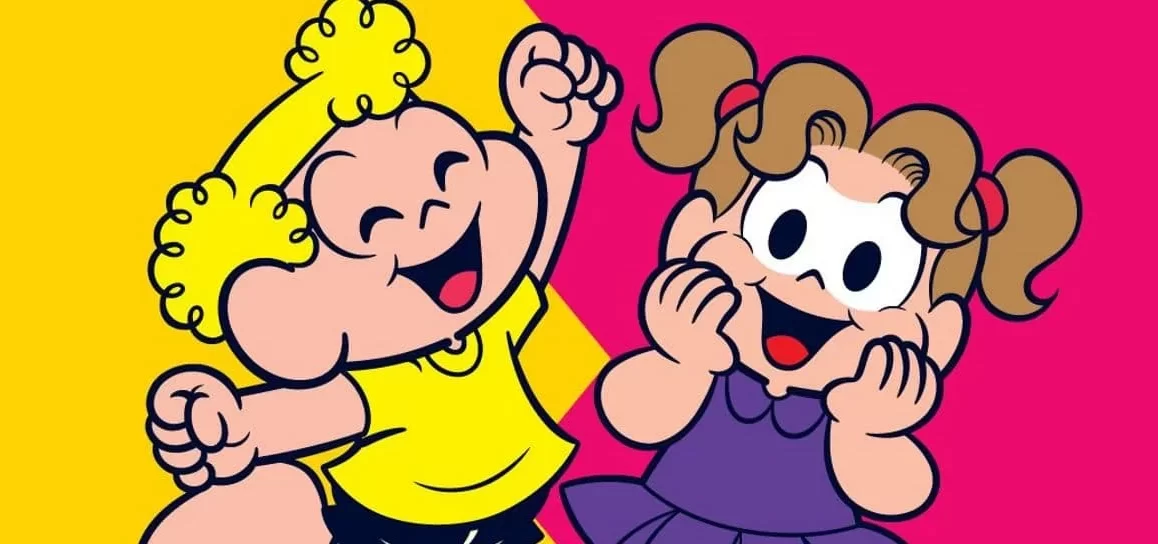 Xaveco e Denise - personagens da Turma da Mônica